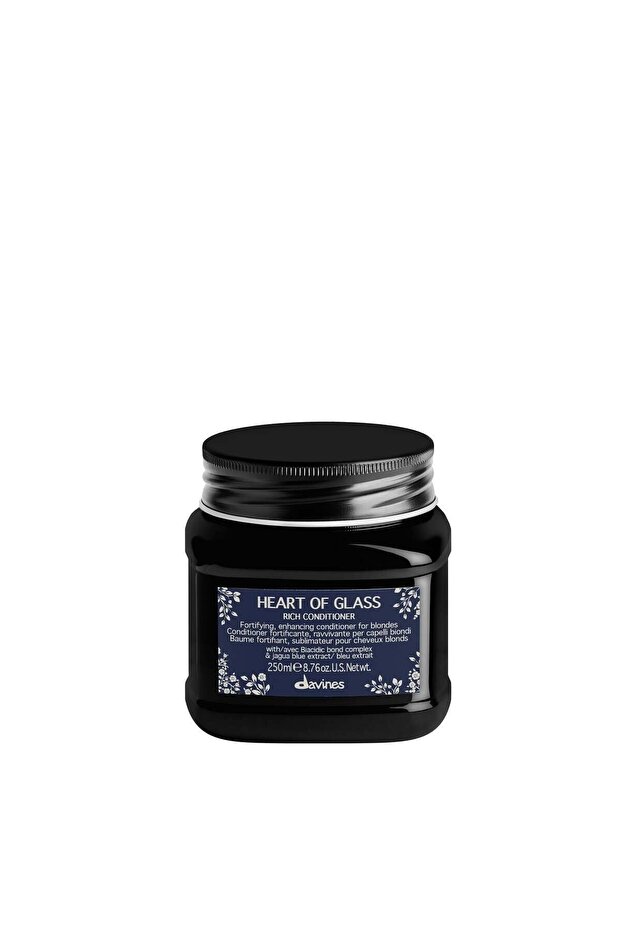 Forbeautynesli.865 Davines Heart of Glass Rich Conditioner Strengthening Purple Hair Conditioner 250ml