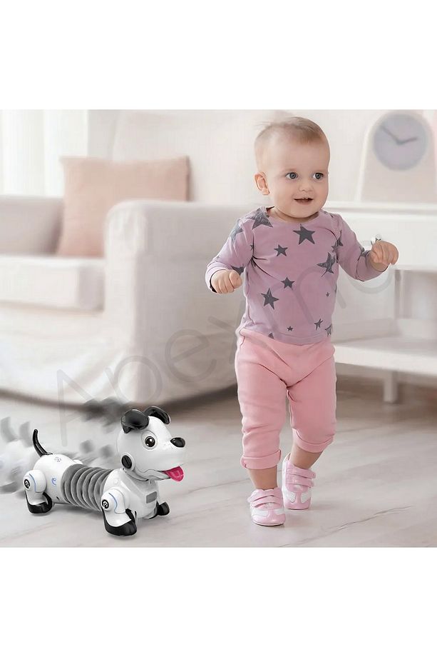 Uzaktan Kumandalı Dokunma & El Hareketleri Algılayan Sesli ve Işıklı Uzayan Robot Sosis Köpek - 8
