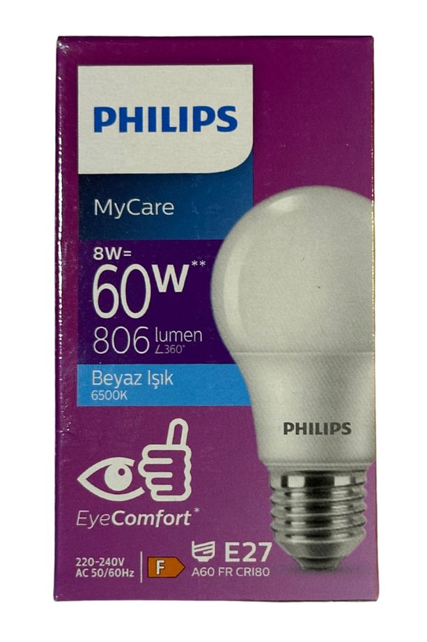 8W (60W) 6500K (Beyaz Işık) E27 Duylu Klasik Led Ampul (4 Adet) - 2