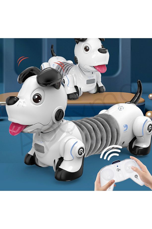 Uzaktan Kumandalı Dokunma & El Hareketleri Algılayan Sesli ve Işıklı Uzayan Robot Sosis Köpek - 1