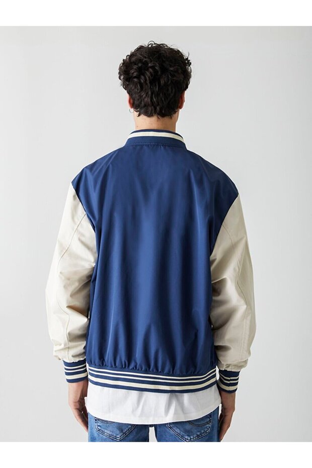 Bomber Lacivert Ceket - 4
