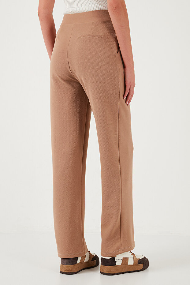 Regular Fit Yüksek Bel Bol Paça Pantolon  PANTOLON 5861279 - 6