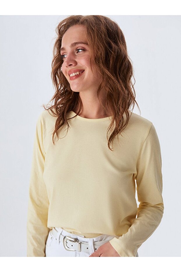 Sırt Detaylı Sarı Sweatshırt - 4