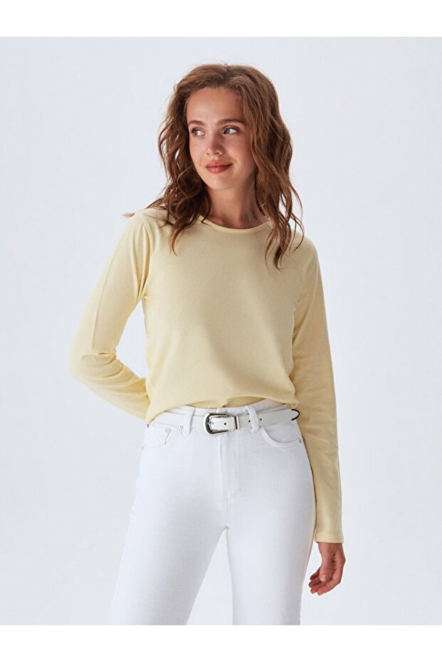 Sırt Detaylı Sarı Sweatshırt - 2