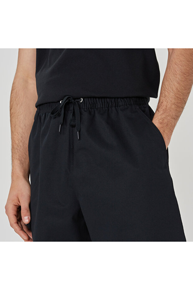 Woven Erkek Siyah Şort - 4