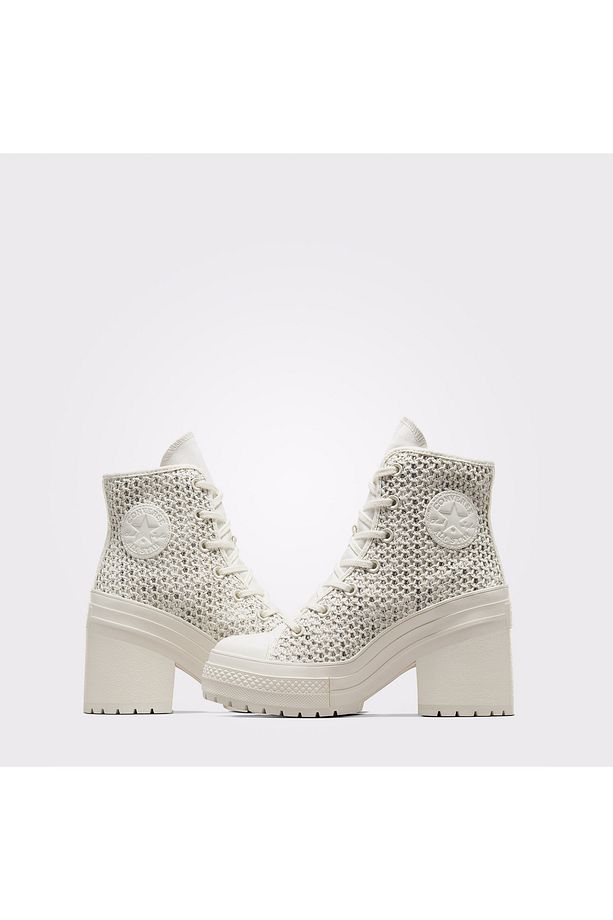 Chuck 70 De Luxe Heel Unisex Bej Platform Sneaker - 5