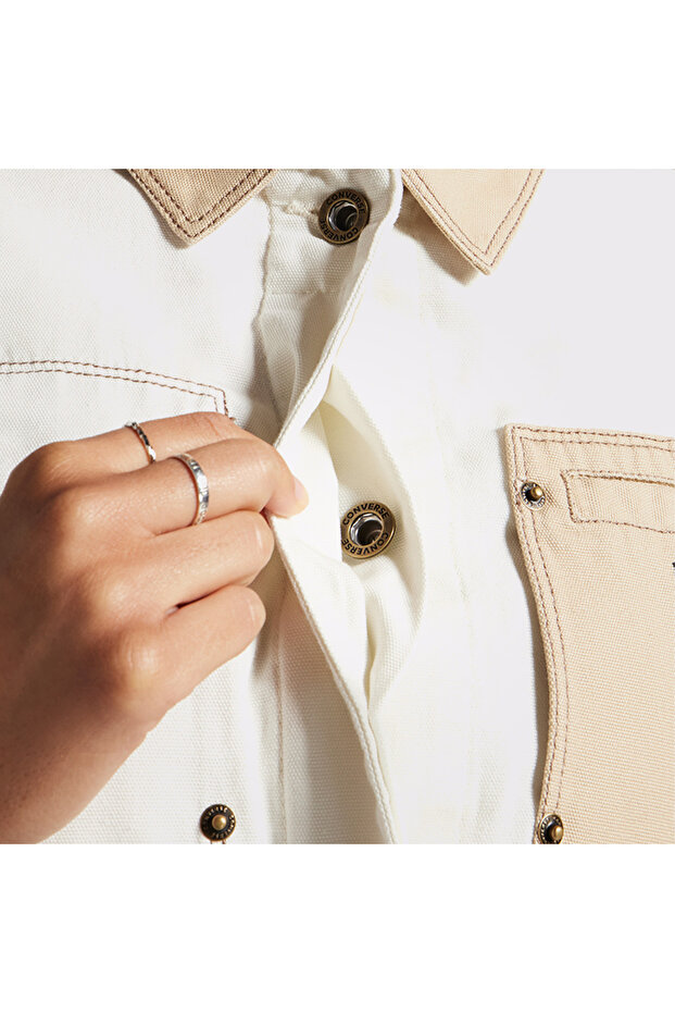 Work Kadın Krem Ceket - 4