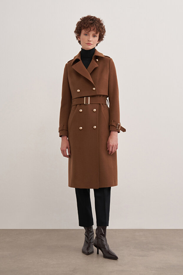 8096111 Gömlek Yaka Kaban - 1