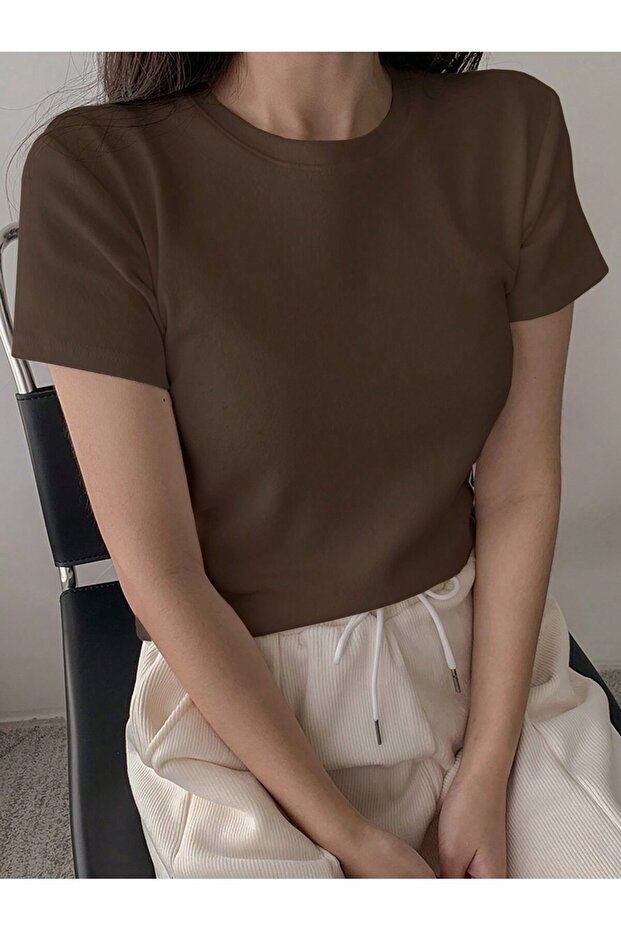 Kadın Basic T-shirt - 1