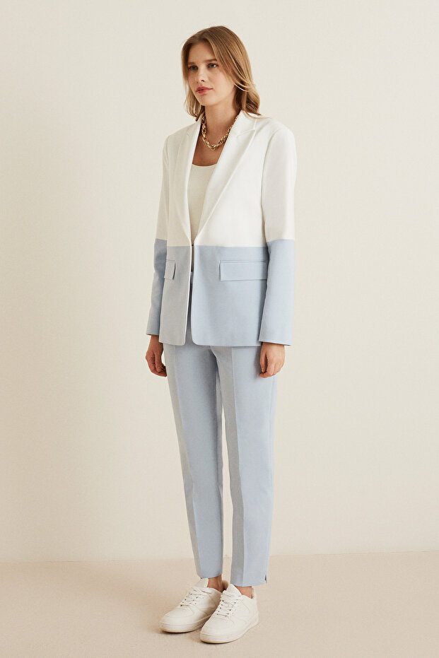 İki Renk Blazer Ceket - 3