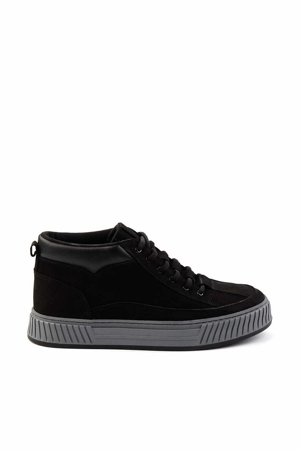 Siyah Nubuk Leather Erkek Bot & Bootie E02556105201 - 2