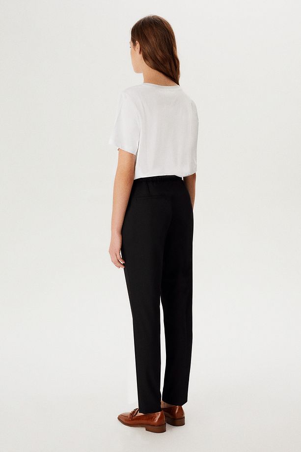 Beli Bağcıklı Havuç Form Pantolon - 3