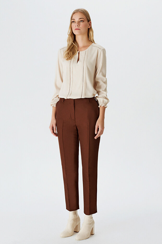 Havuç Form Bilek Boy Pantolon - 2