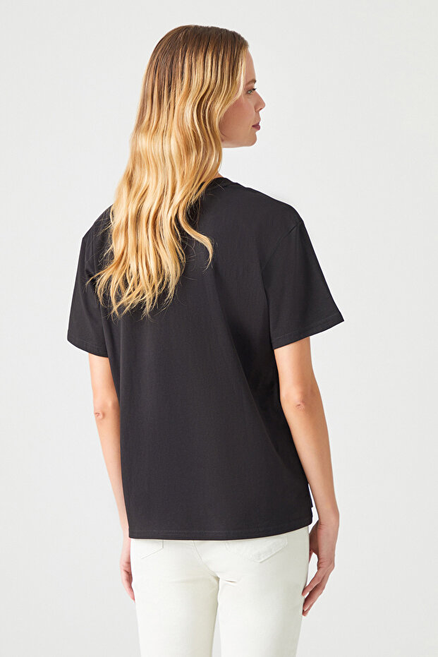 Önü Baskılı T-Shirt - 4