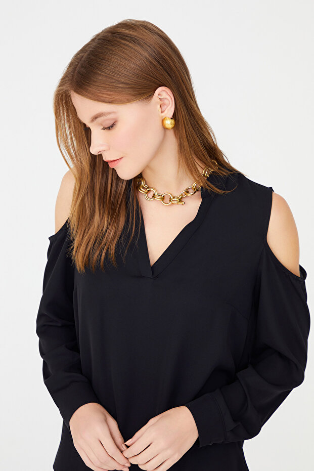 Omuz Dekolteli Bluz - 2