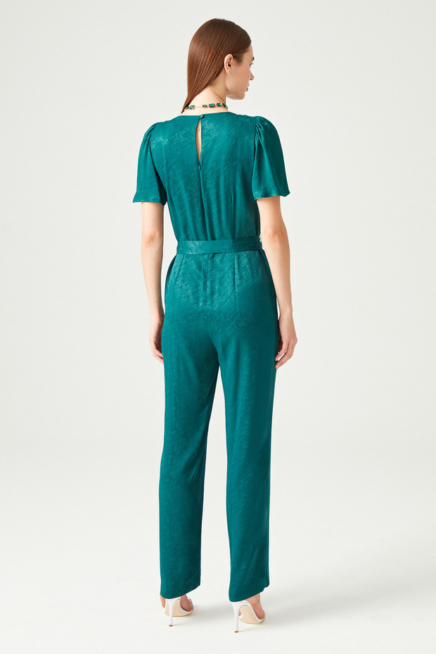 V Yaka Jakarlı Tulum - 4