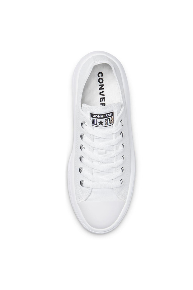 Chuck Taylor All Star Move Canvas Platform Kadın Beyaz Sneaker Ayakkabı 570257C - 3