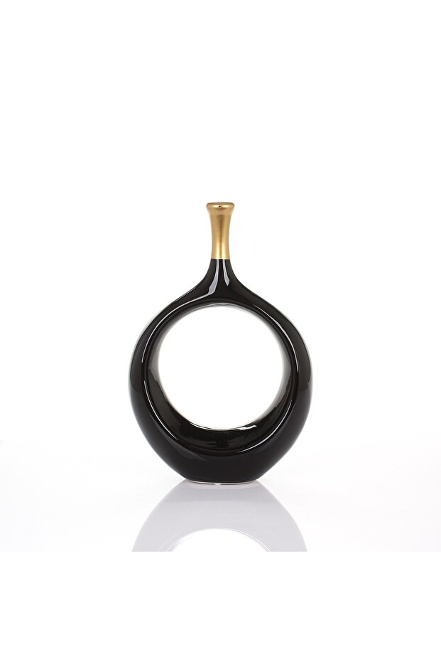 Halka Vazo - Siyah - 1