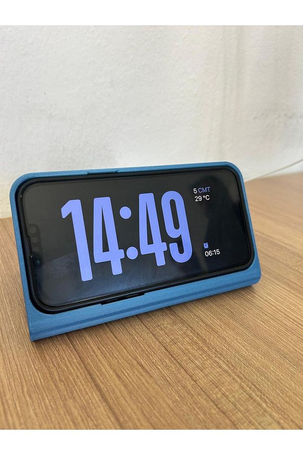 iPhone 15 Pro Max Uyumlu Kılıflı Kullanım için Standby Dock Kablosuz Şarj Ünitesi - 1