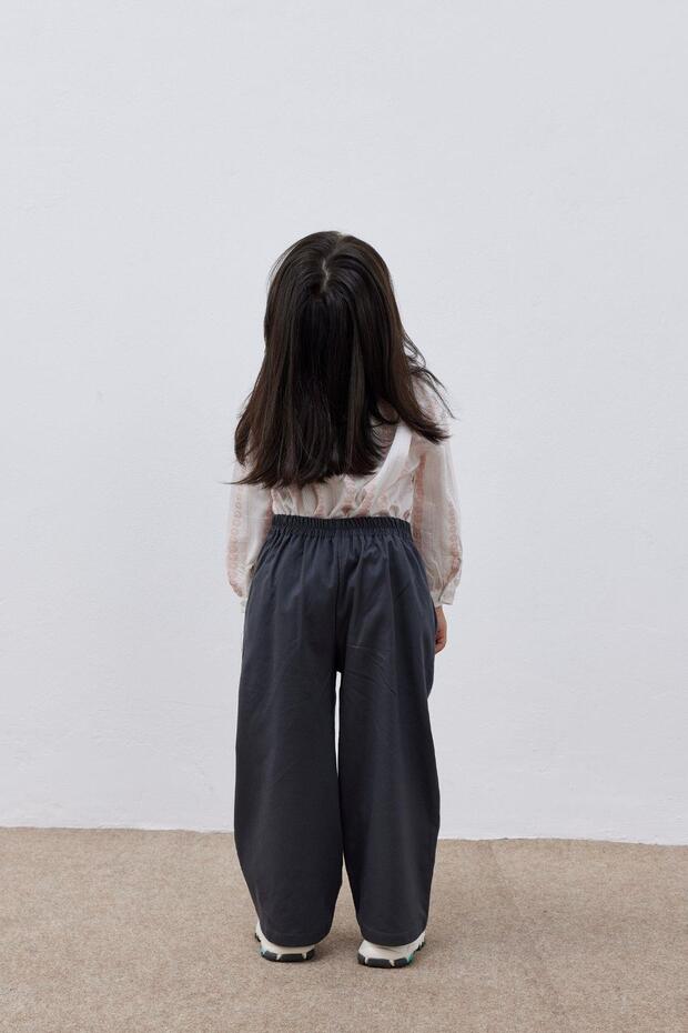 Antrasit Palazzo Pantolon - 3