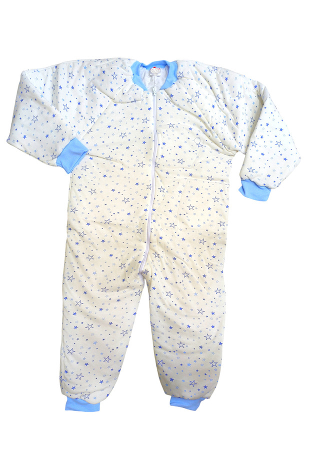 Star Patterned Crew Neck Long Sleeve 2.5 Tog Children's Sleeping Bag 7-8-9-10 Years Old