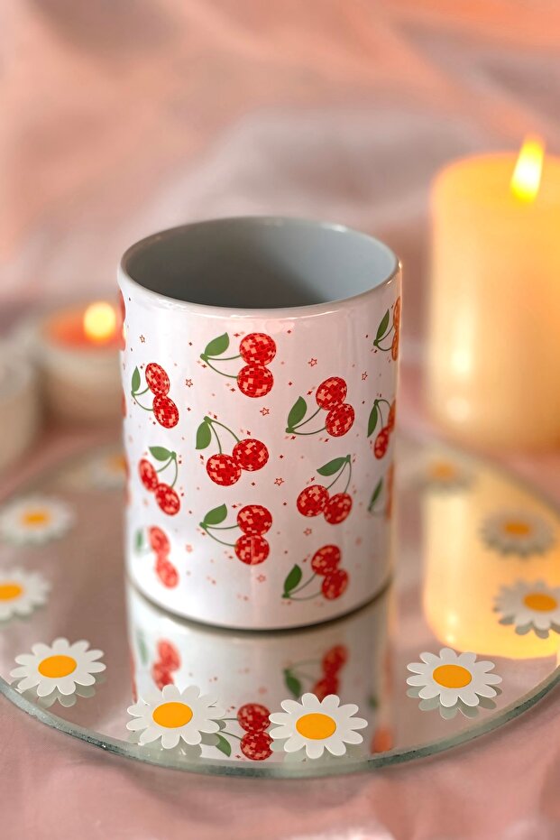 حامل أقلام منقوش بالكرز - 2