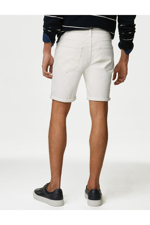 Regular Fit Denim Şort - 5