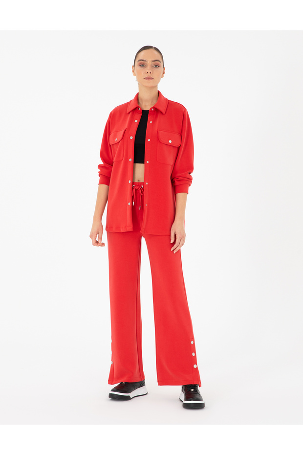Red Loose Fit Sweatpants 50291221 -Vr030