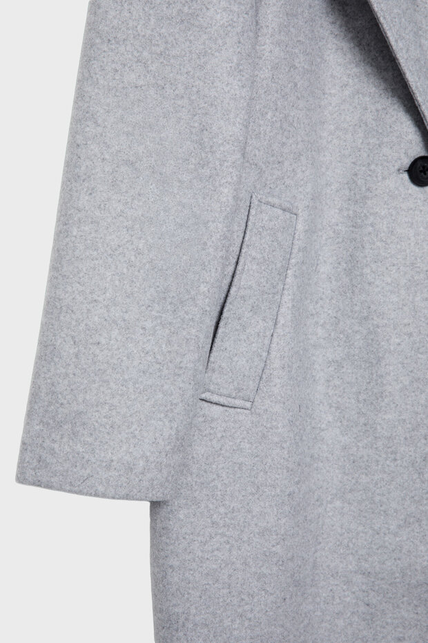 Soft-touch button-up midi coat - 7