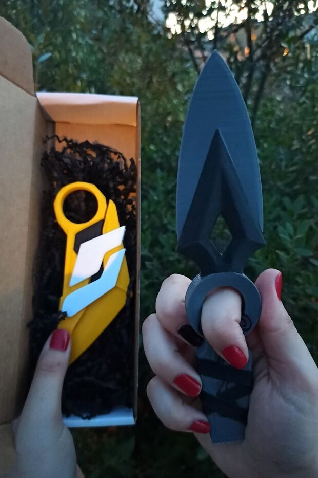 Valorant Jett Bıçağı Ve Katlanabilir Asil Karambit - 2