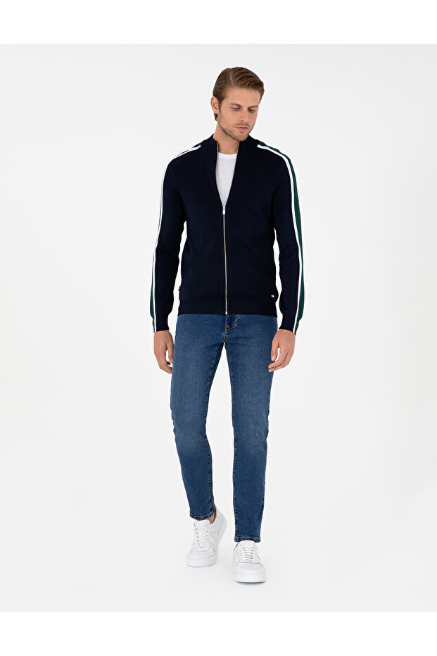 Blue Slim Fit Jean Trousers 50295830-Vr036