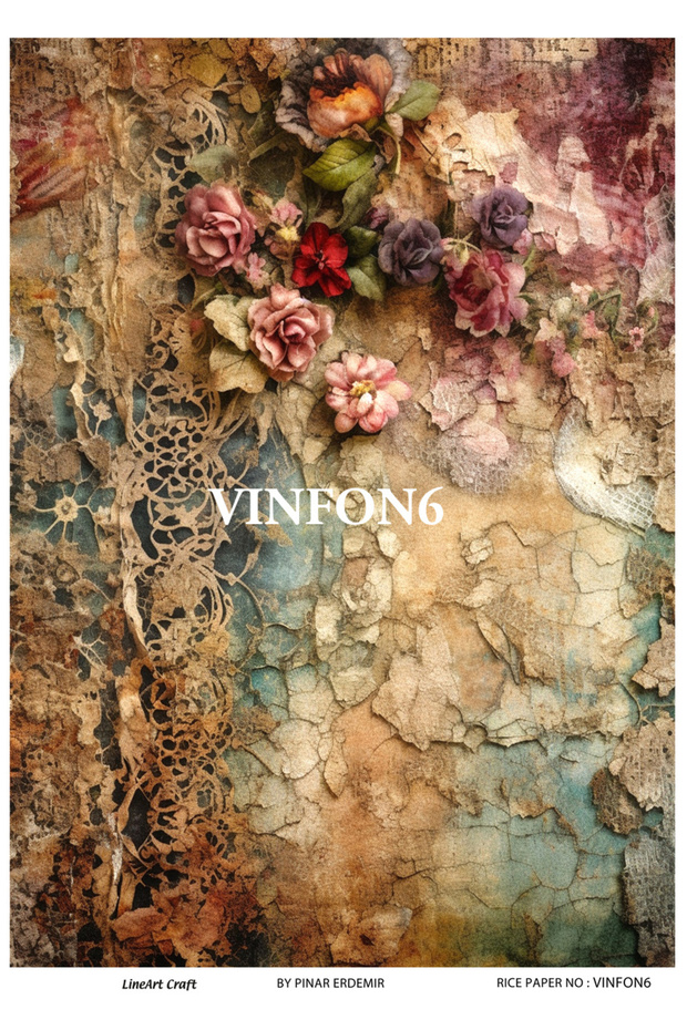 VINFON6 - سلسلة ورق تزيين نحاسية مقاس 29 × 42 سم