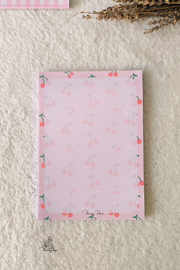 Kiraz Notepad A5 - Memopad, Bloknot, Defter, Not Kağıdı,okul Defteri - 3