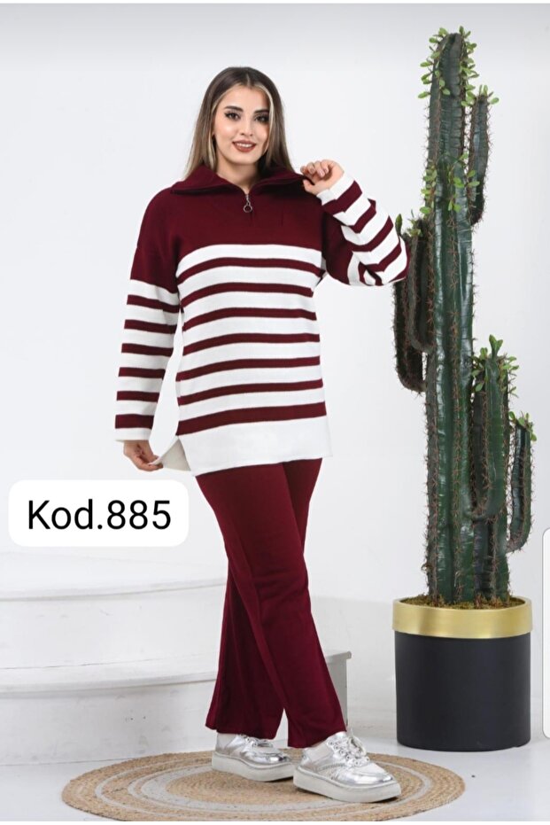 Alt Üst Kadın Triko Takım - 1