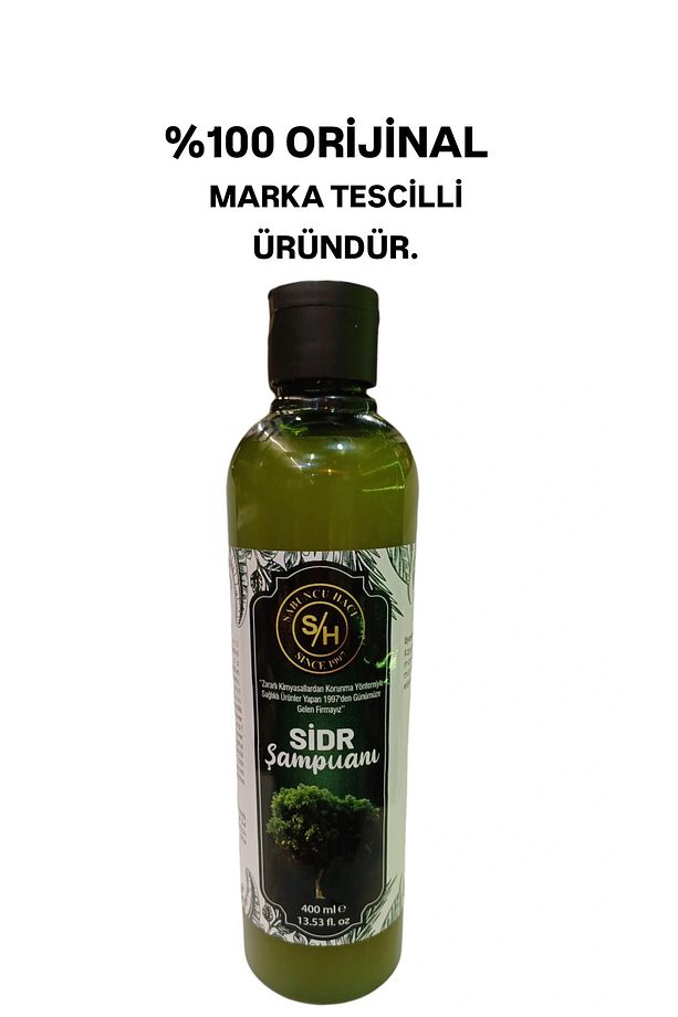 Es-sidre orijinal sidr sidir Arabistan kirazı Doğal Bitksel Manevi terapi sidr şampuanı 400 ml - 1