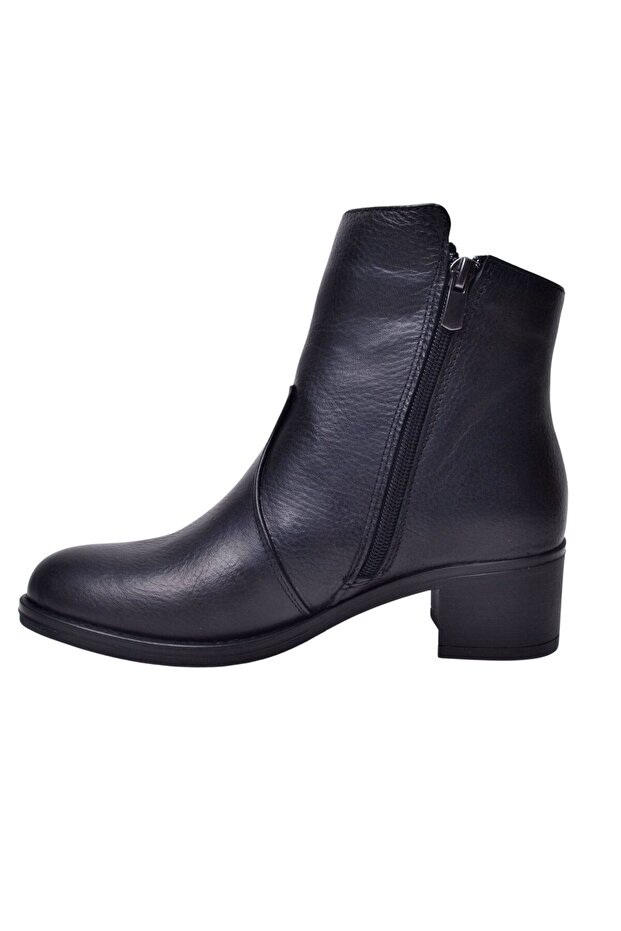 D24kb-1930 Siyah Kadın Deri Bot - 3