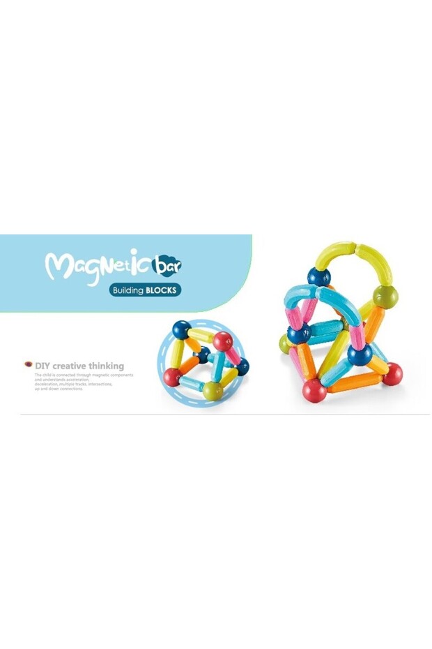 Magnetic Bar Building Blocks 145 Pcs - 1