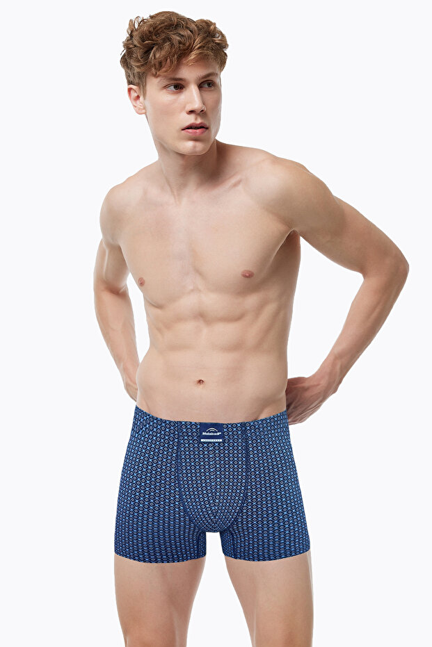 Men's Patterned Cotton Elastane Boxers 1m074 - 1