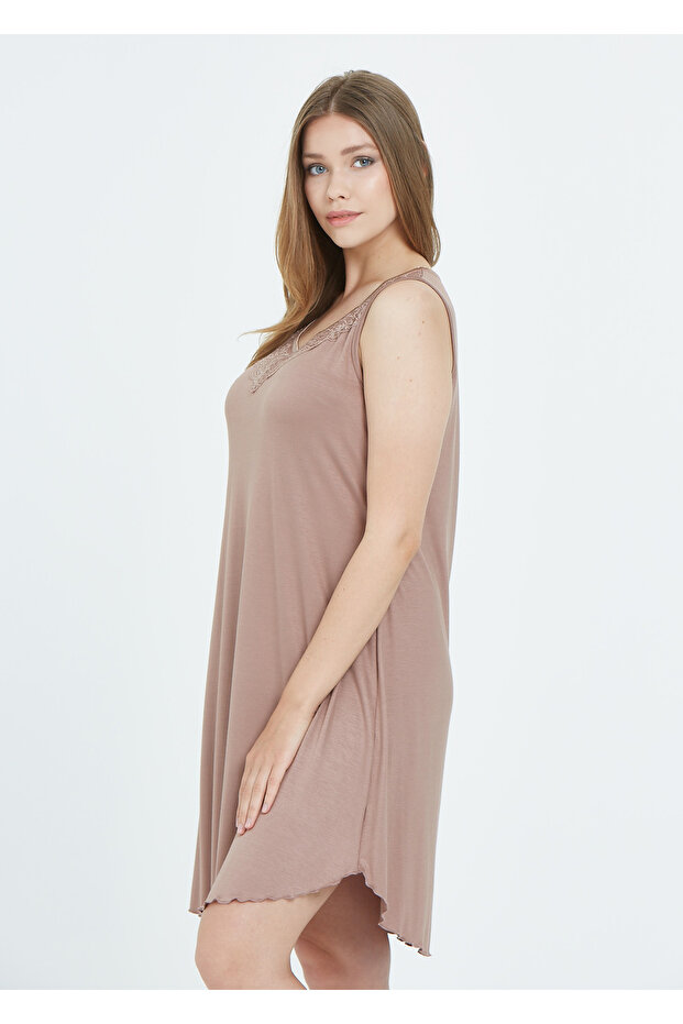 KALIN ASKILI DANTELLİ GECELİK - 2