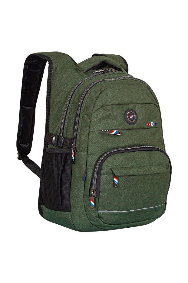 2236 حقيبة ظهر مدرسية باللون الأخضر - 1