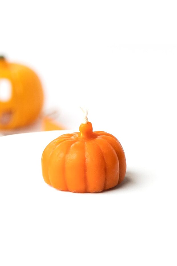 Balkabağı Temalı Orange Soya Mum