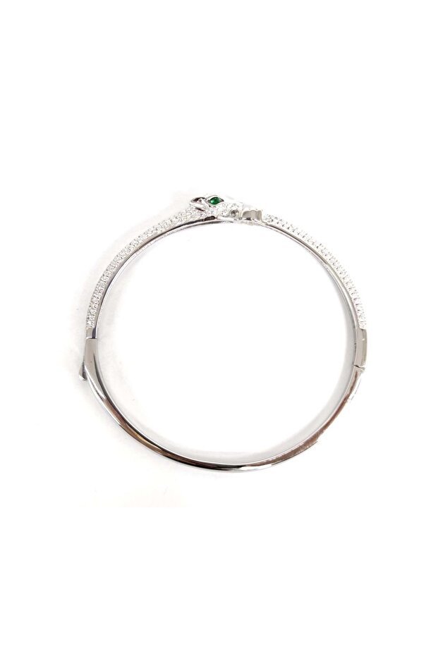 KAPLAN FİGÜRLÜ GÜMÜŞ BİLEZİK - 2