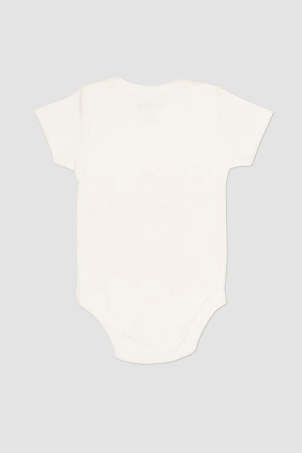Yenidoğan 2'li Kısa Kollu Ekru Body Set - 5