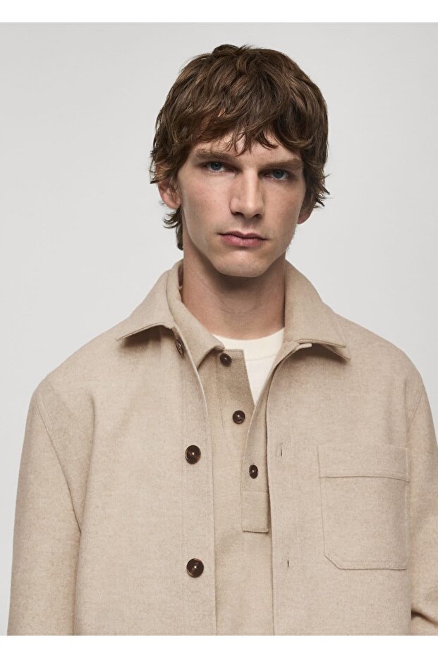 Regular kesim polo kumaş sweatshirt - 7