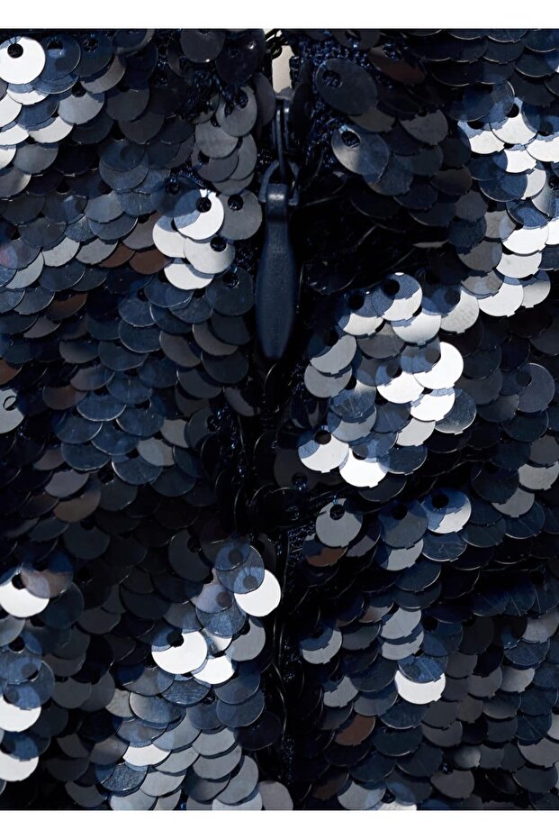 Payetli mini etek - 6