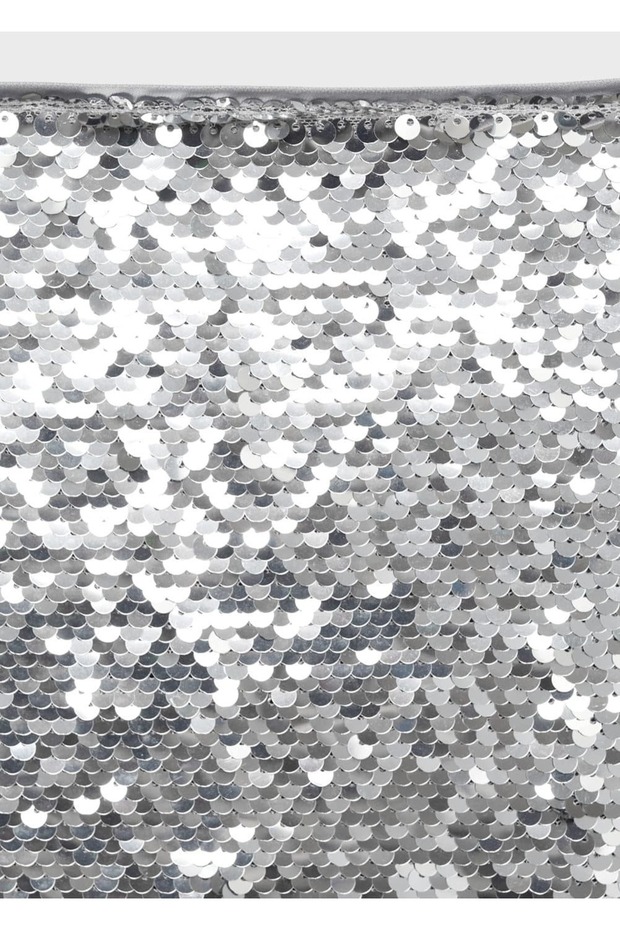 Payetli mini etek - 7