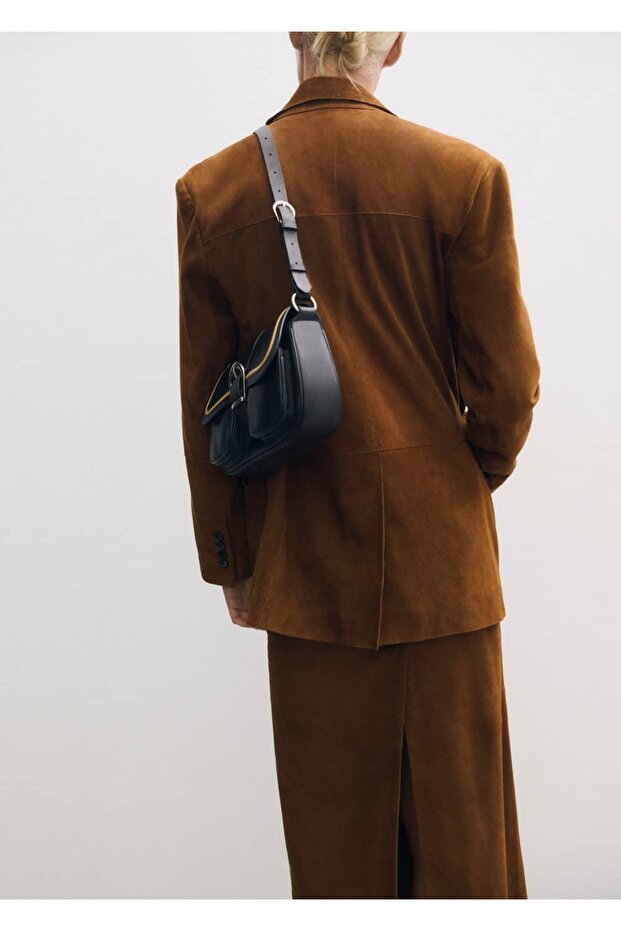 Tokalı deri çanta - 5