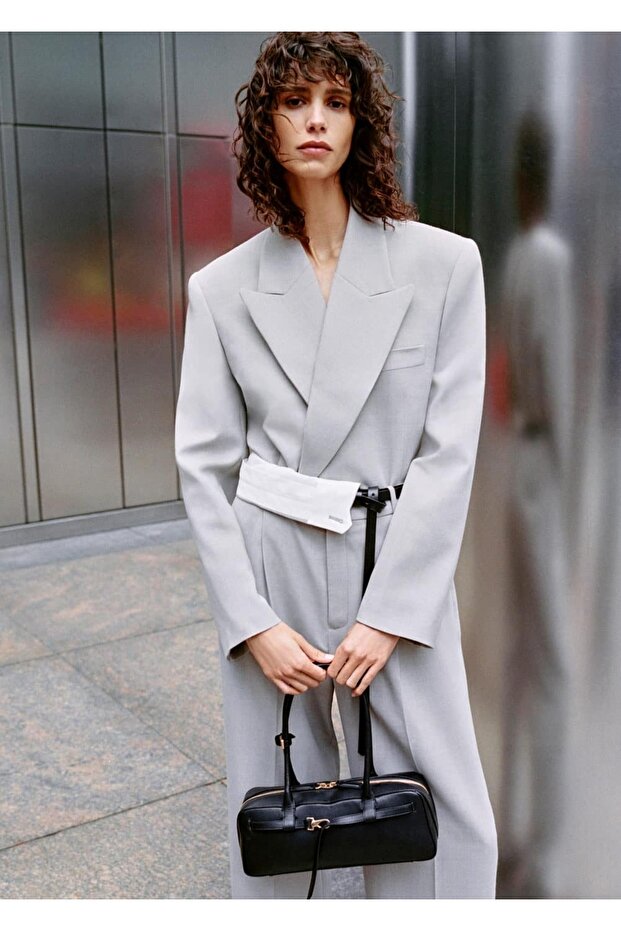 Kruvaze blazer ceket - 8