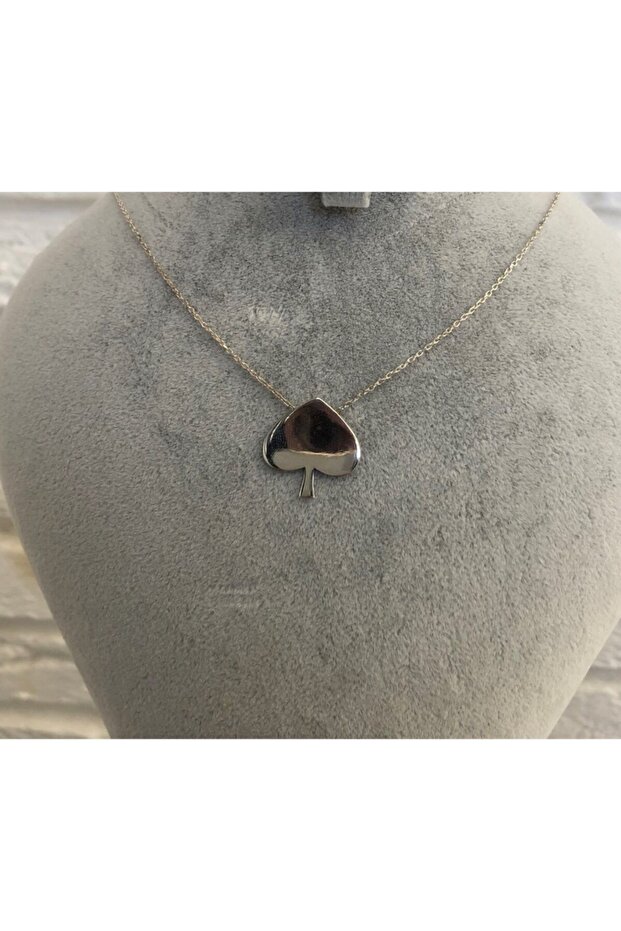 Gümüş Maça As Kolye - 4