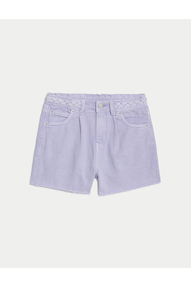 Saf Pamuklu Denim Şort (6-16 Yaş) - 5